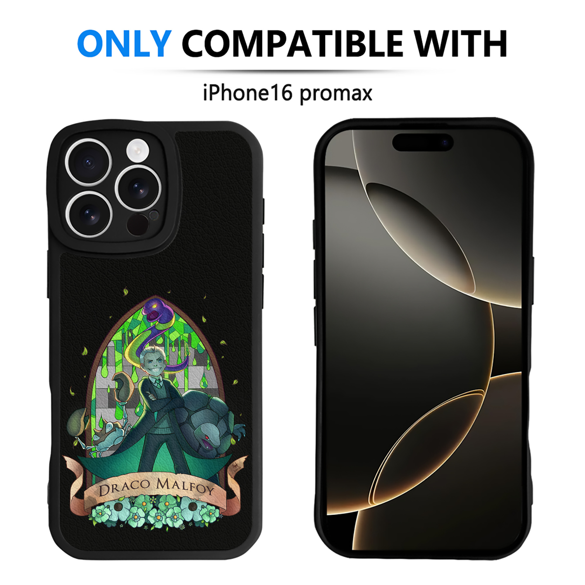 （画像用） Harry Potter ハリー・ポッターシリーズ 【iPhone 16シリーズ対応】シリコンスマホケース（レザー調） 材質：シリコン